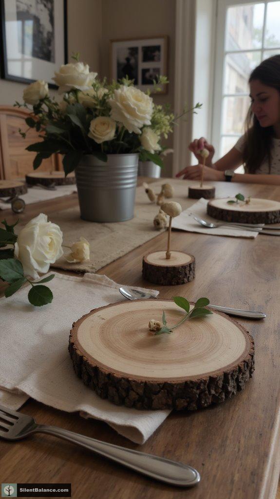 rustic personalized card holders