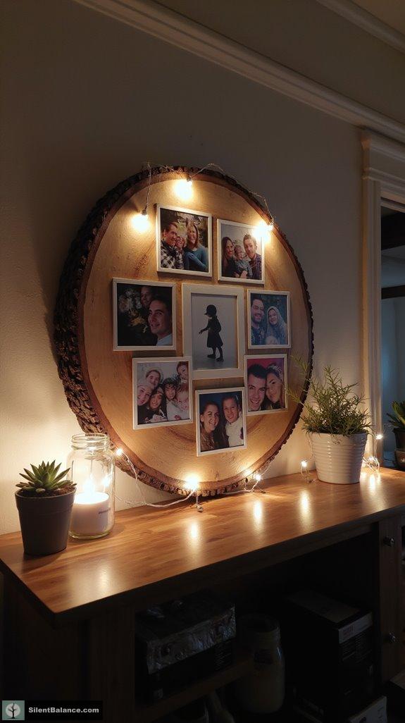 rustic personalized photo art