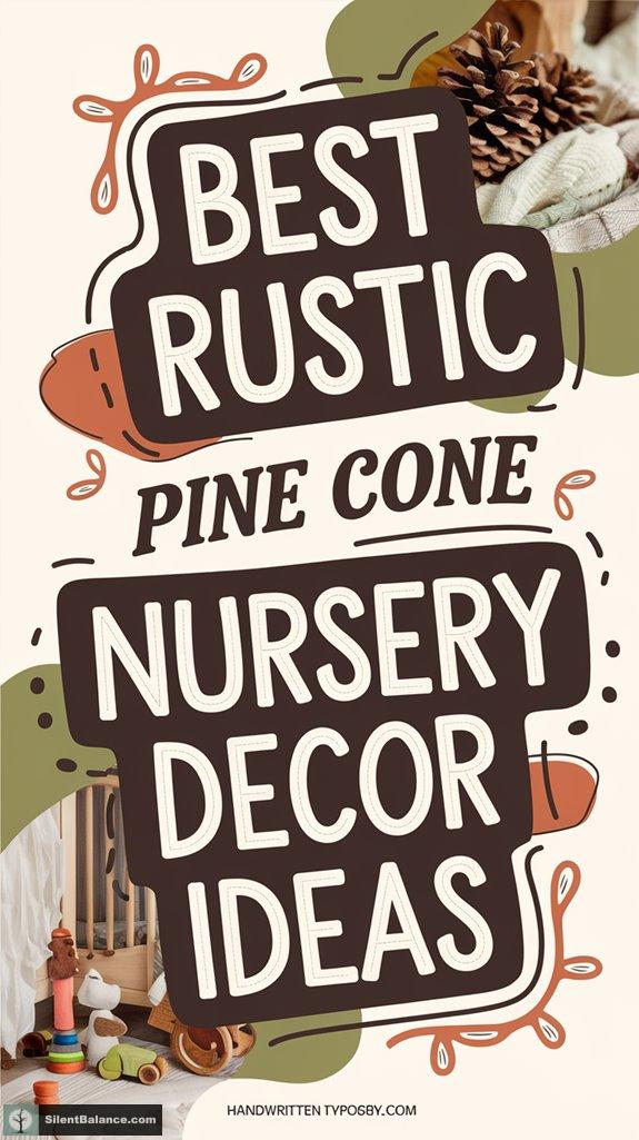 rustic pine cone decor