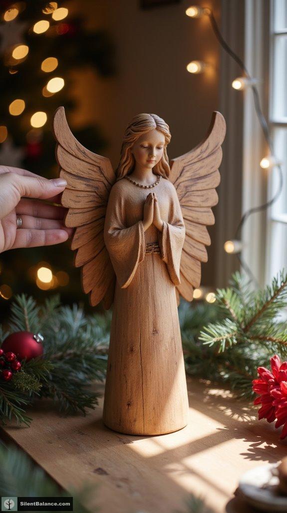 rustic reclaimed wood angels