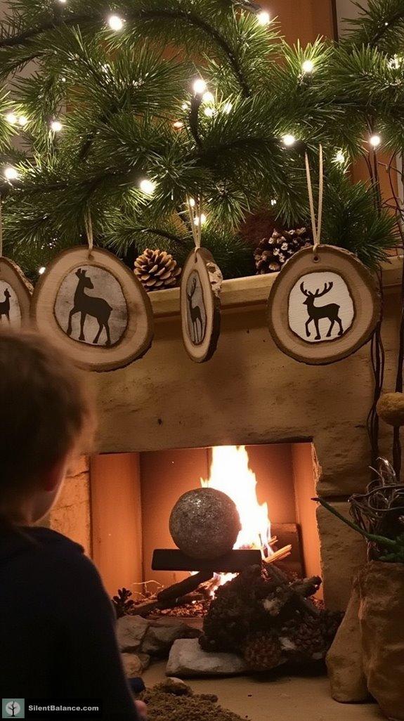 rustic reindeer holiday decor
