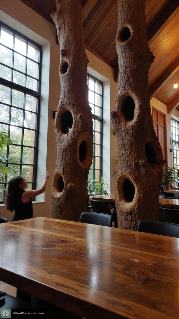 rustic tree trunk artistry