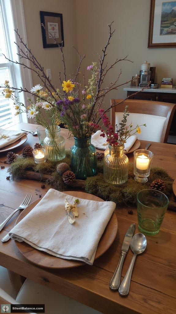 rustic twig centerpiece elegance