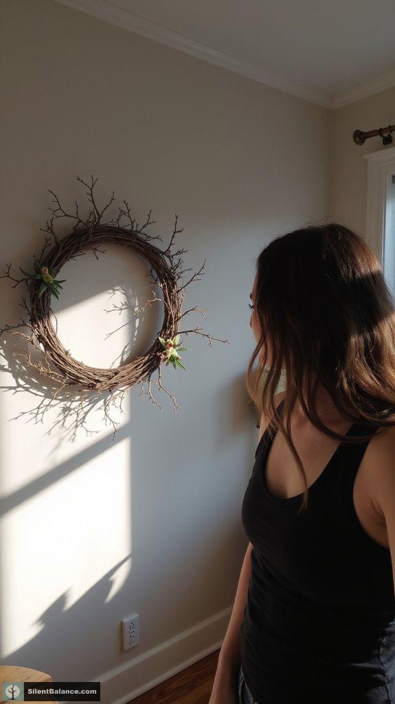 rustic twig wall art