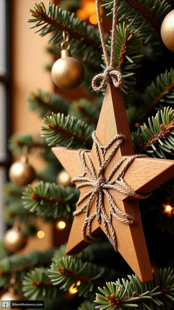 rustic twine accented star