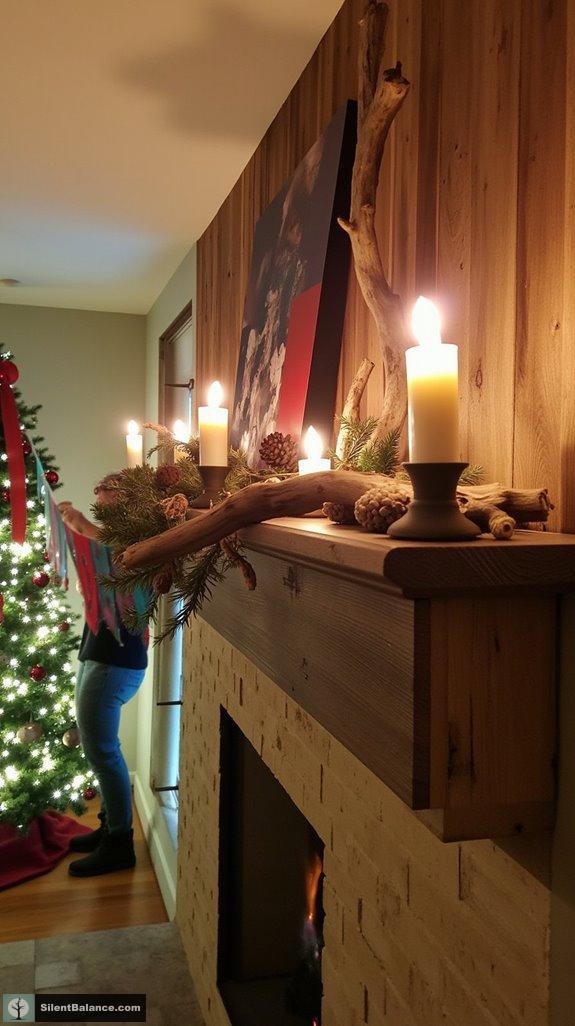 rustic wooden holiday decorations