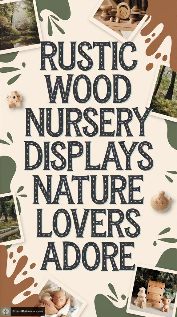 rustic wooden nursery displays