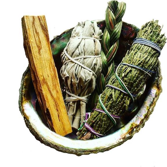 Sacred Medicine Smudge Kit with Sage Cedar Palo Santo