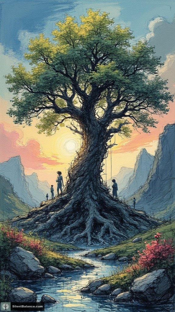 sacred tree symbolizes spiritual growth