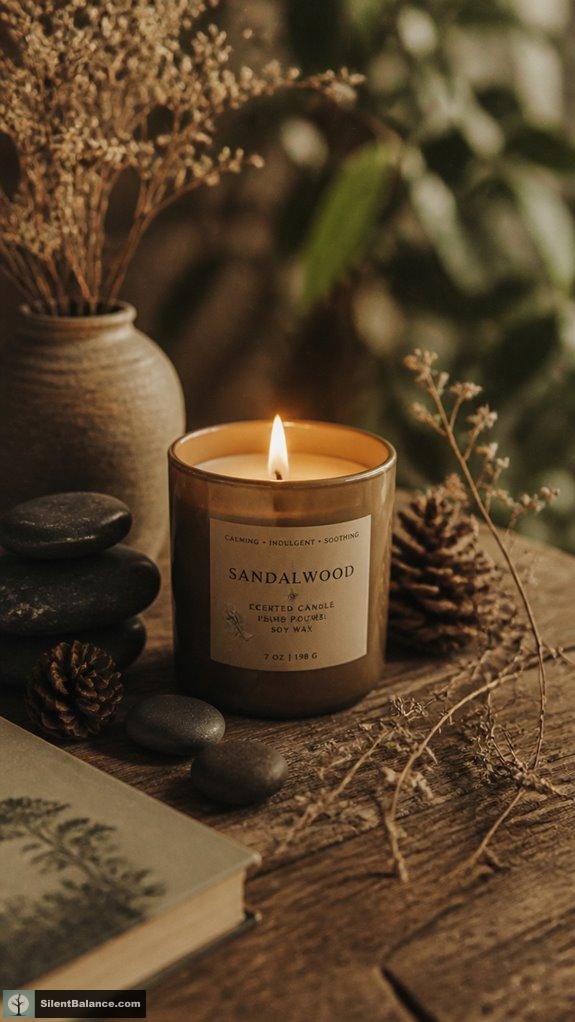sandalwood candle rituals calm