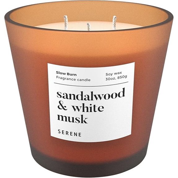 Sandalwood & White Musk Scented Candle 30oz