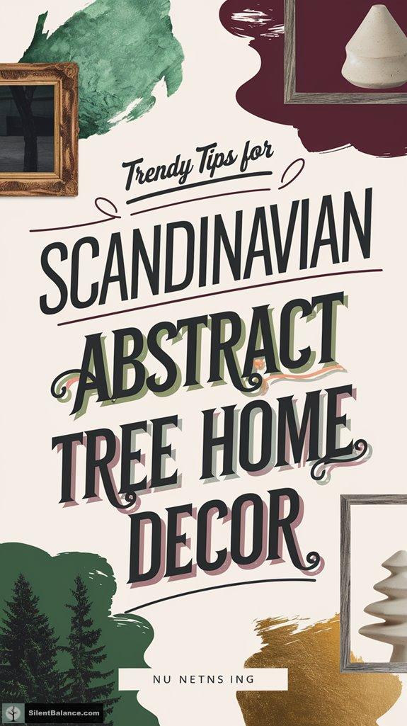 scandinavian abstract tree decor