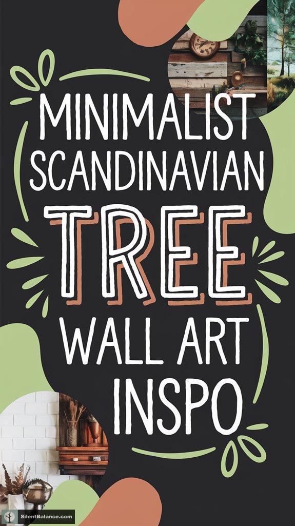 scandinavian minimalist tree art