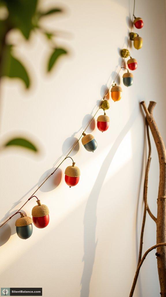 seasonal acorn wall decor
