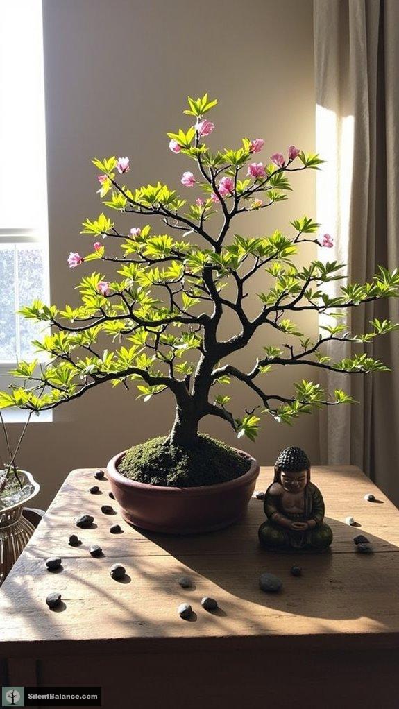 seasonal bonsai display accents