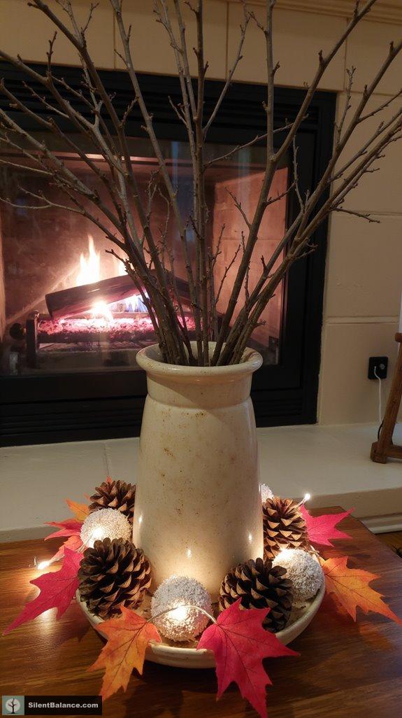 seasonal branch decor accents