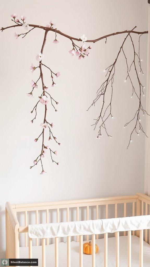 seasonal decorative branch displays