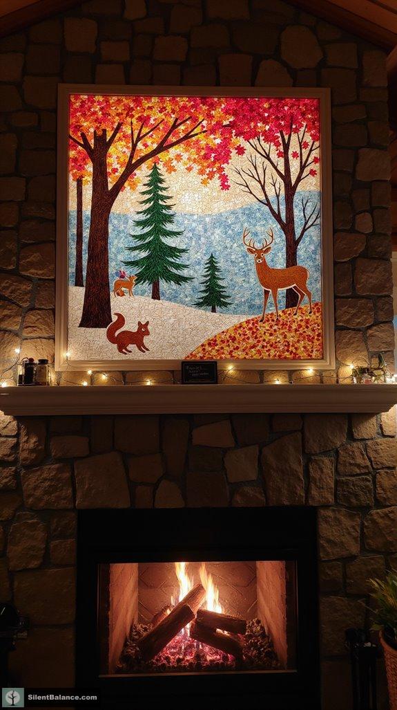 seasonal fireplace transformations imagined