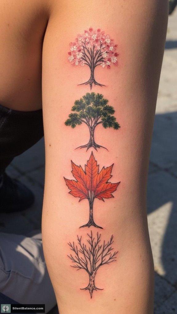 seasonal nature inspired tattoos