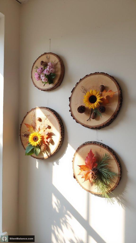 seasonal tree slice themes