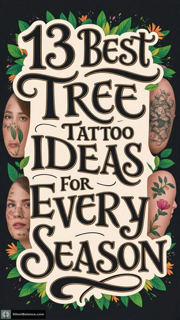 seasonal tree tattoo inspiration