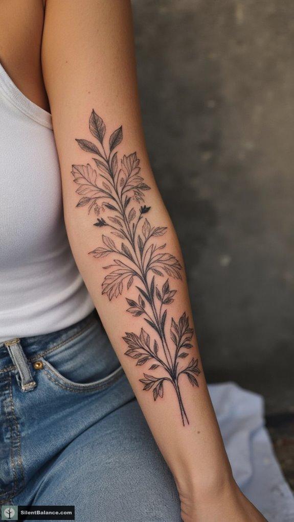 seasonal tree tattoo inspiration