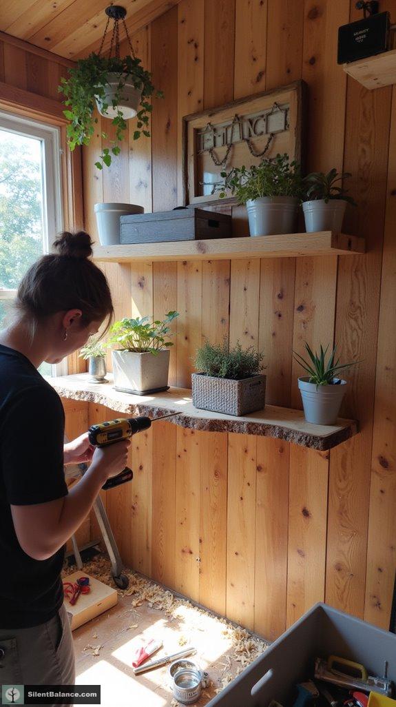 secure floating shelf brackets