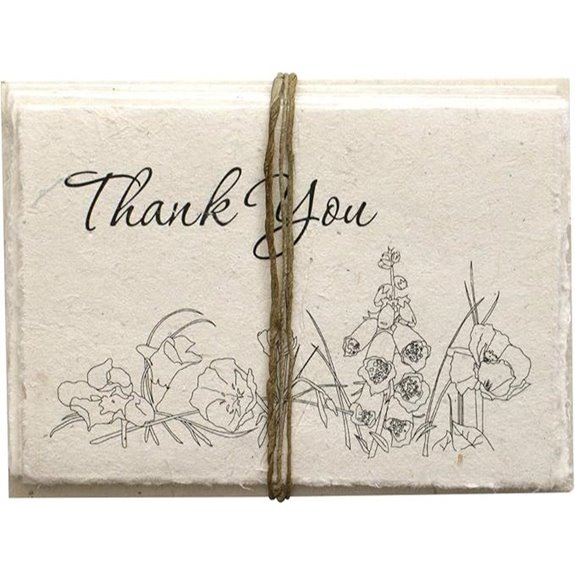 Seeded Thank You Cards with Envelopes (Set of 6)