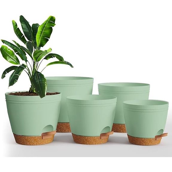 Utopia Self-Watering Indoor Plant Pots (Set of 5)