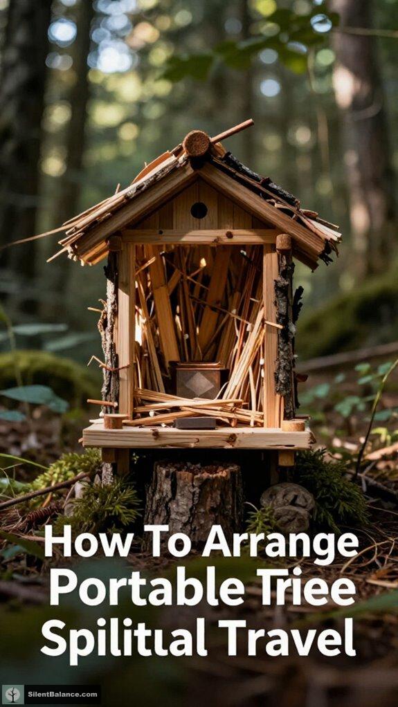 setting up portable shrines