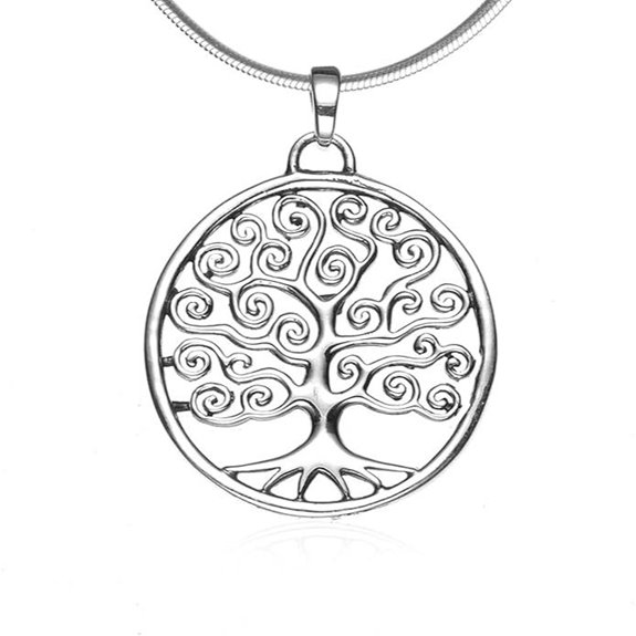 Sterling Silver Tree of Life Pendant Necklace