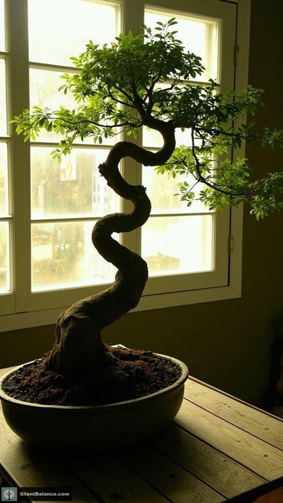 slanting trees show resilience