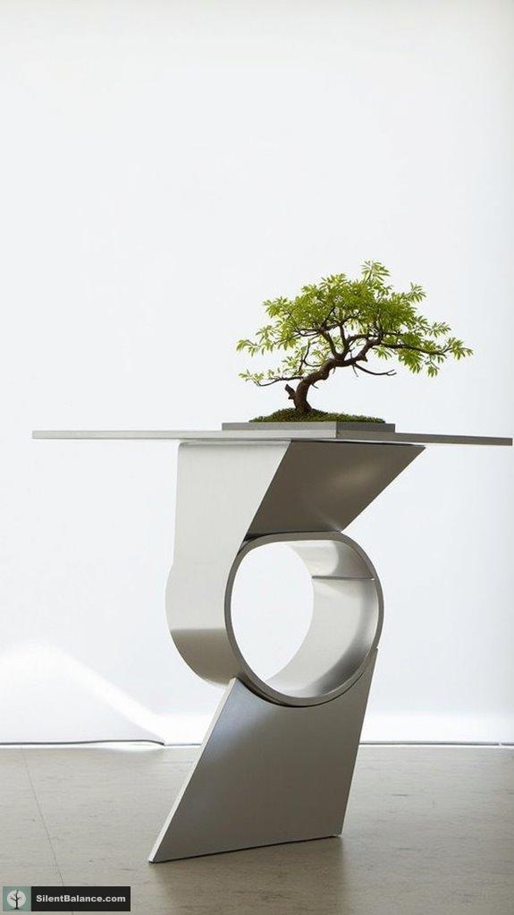 sleek elegant bonsai displays