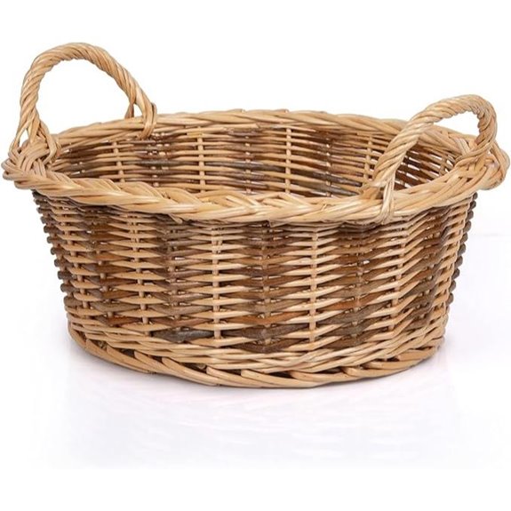 Rurality Small Empty Gift Basket with Handle