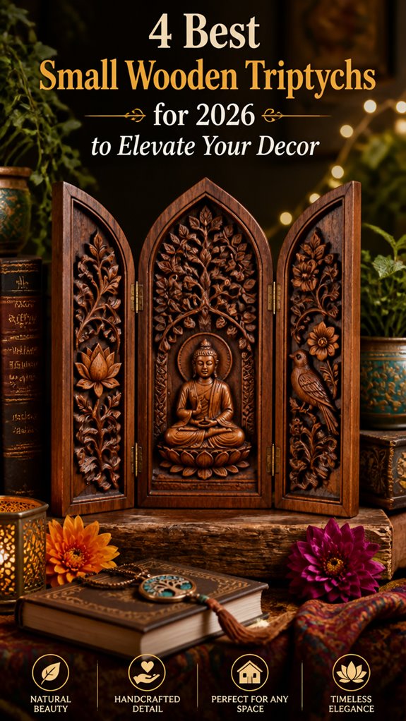 small wooden triptychs 2026 decor