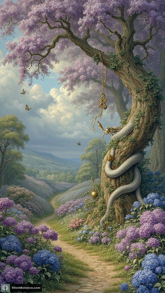 snakes symbolize feminine transformation