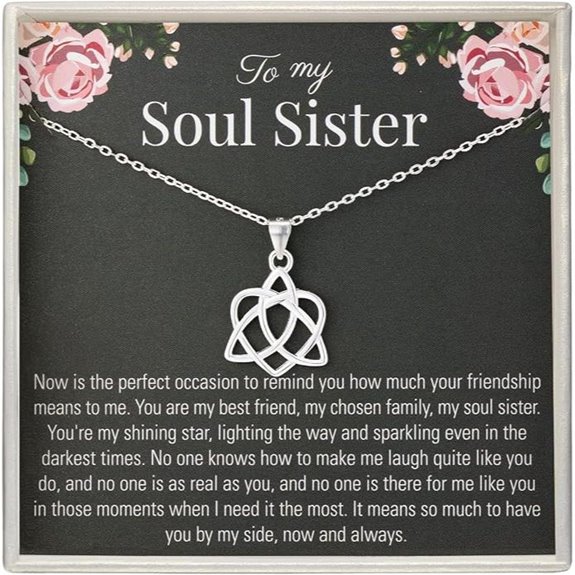 Soul Sister Sterling Silver Infinity Heart Necklace