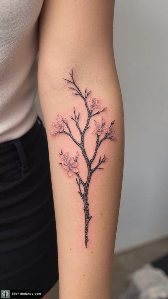 spring blossom tree tattoos