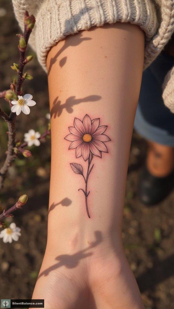spring tattoos symbolize growth