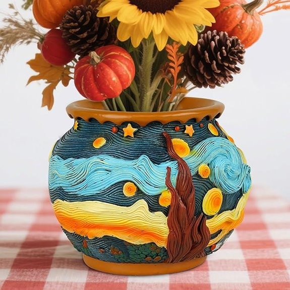 Starry Sky Plant Pots with Drainage Holes