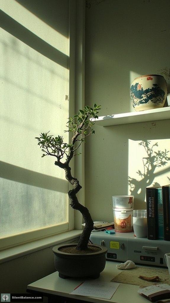 strategic bonsai light placement