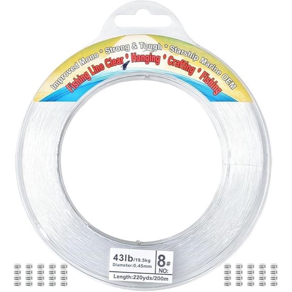 Aboda Clear Fishing Line Strong Invisible Nylon Wire