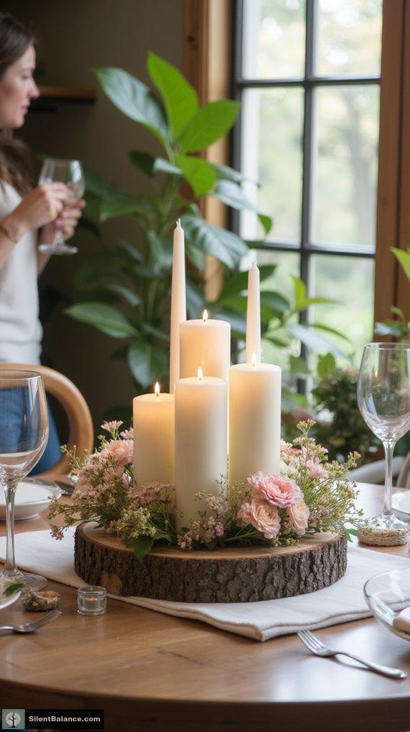 stunning rustic table centerpieces