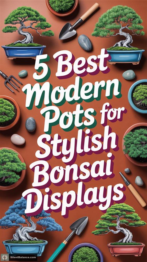 stylish bonsai display pots