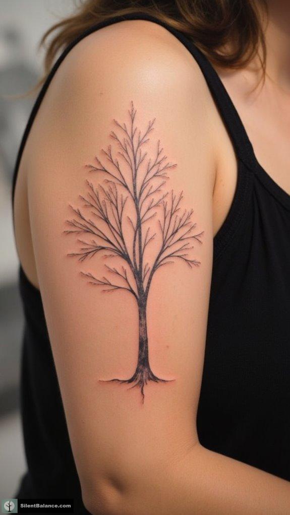 stylish family tree tattoos
