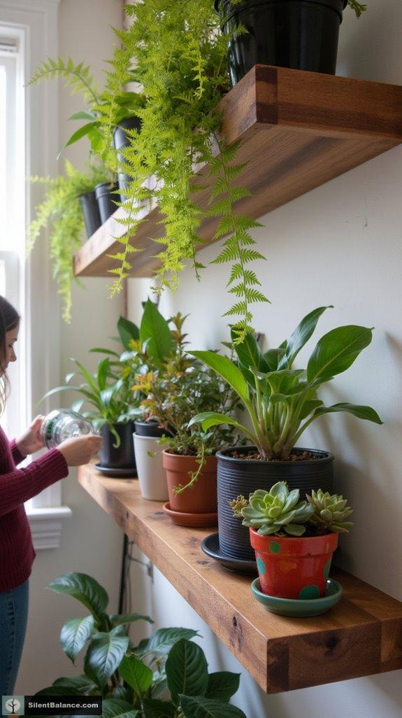 stylish indoor plant showcase