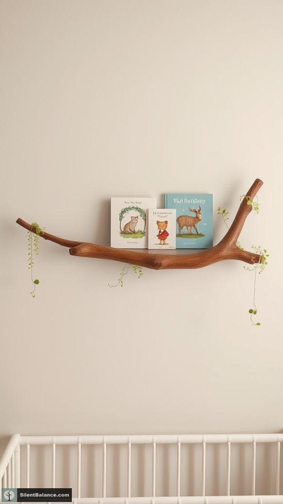 stylish suspended book storage