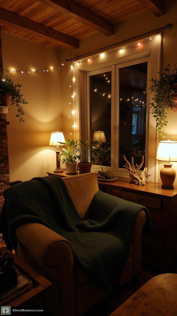 subtle rustic lighting ambiance