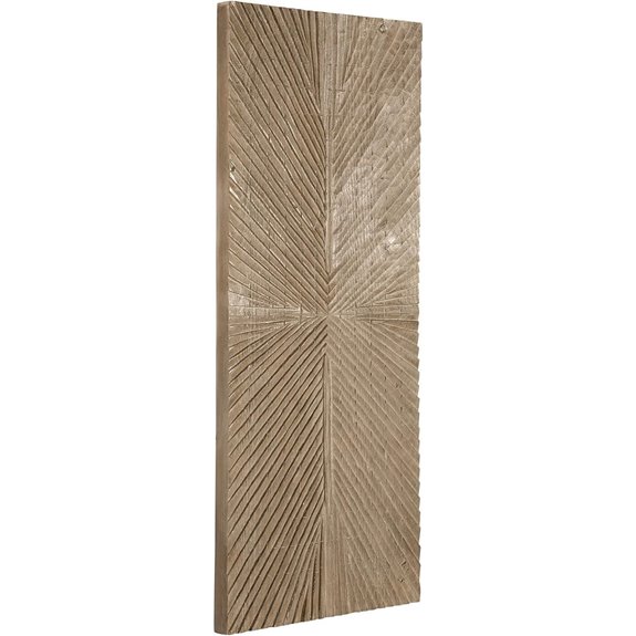 Rustic Sunburst Wood Wall Decor 20x48 Inch