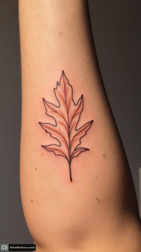 sunlit leaves freedom tattoos